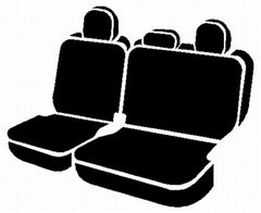 FIA Neo Neoprene Custom Seat Cover, Rear, Black/Gray NP95-7GRAY
