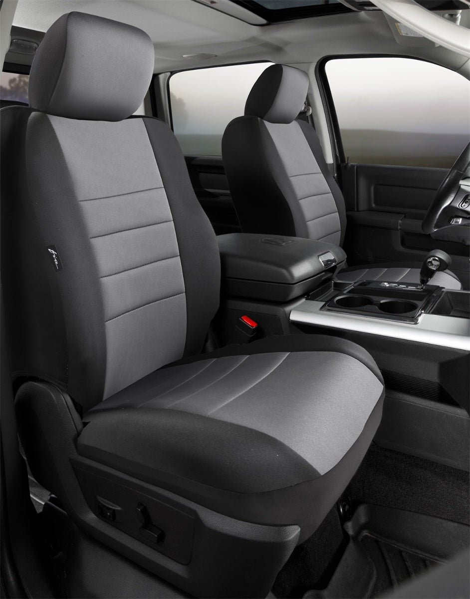 FIA Neo Neoprene Custom Seat Cover, Bucket Seats, Black/Gray NP99-80GRAY