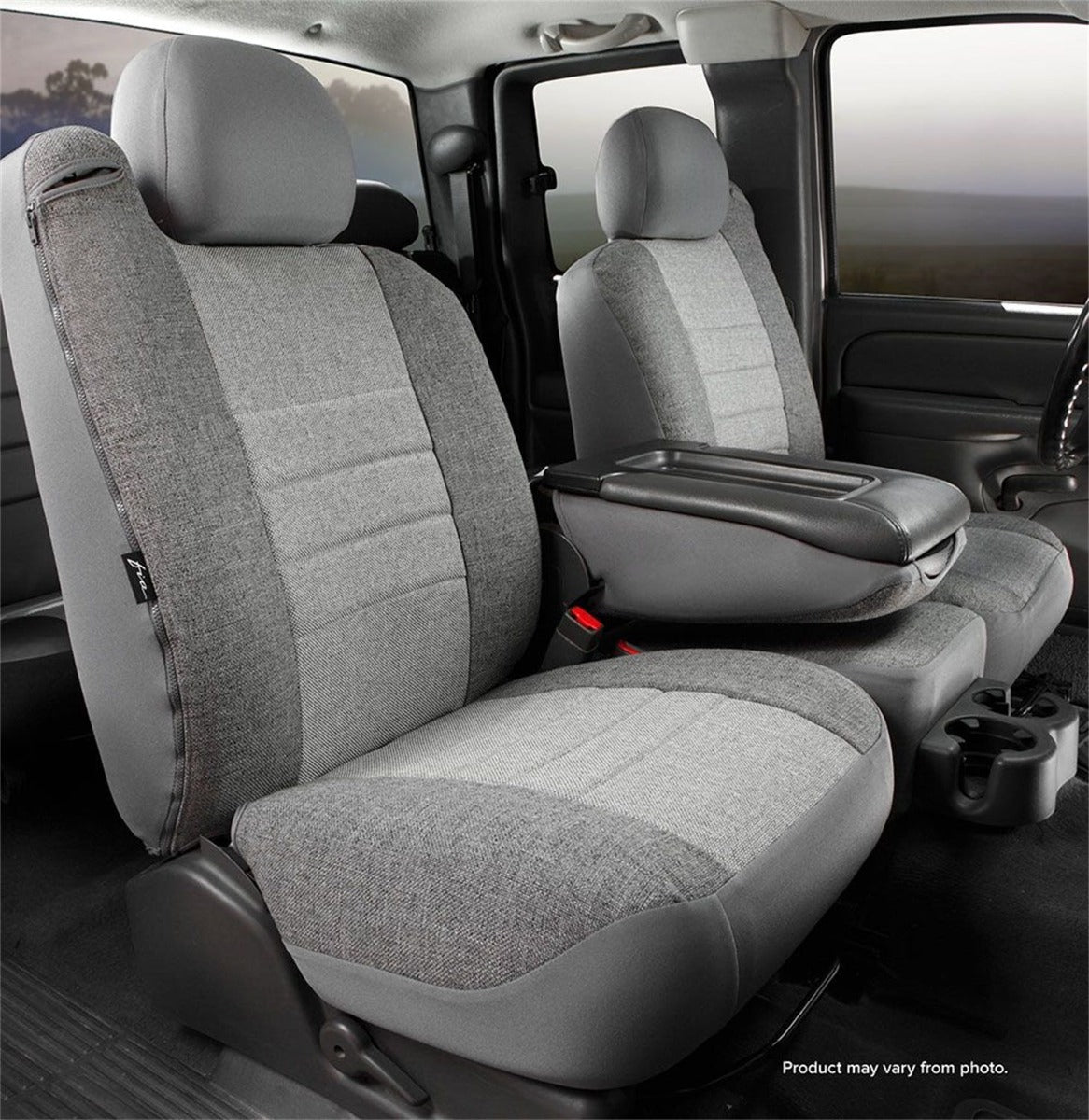 Fia OE37-17 GRAY OE Front 40/20/40 Seat Cover Gray