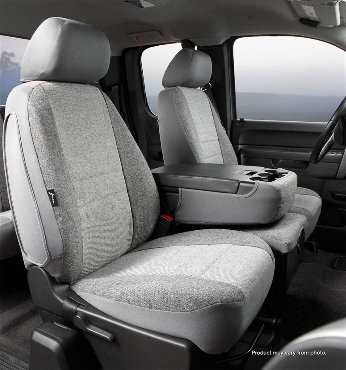 Fia OE39-14 GRAY OE Front 40/20/40 Seat Cover Gray