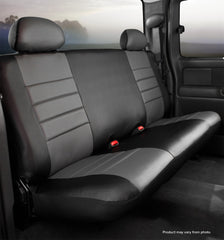 FIA LeatherLite Semi-Custom Seat Cover, Bench Seat, Black/Gray SL601GRAY
