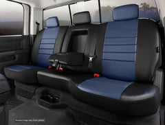FIA LeatherLite Custom Seat Cover, 60/40 Split Seat, Black/Blue SL65-1BLUE
