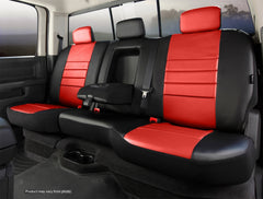 FIA LeatherLite Custom Seat Cover, 60/40 Split Seat, Black/Red SL65-1RED