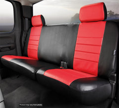 FIA LeatherLite Custom Seat Cover, Rear 40/60 Split Seat, Black/Red SL65-2RED