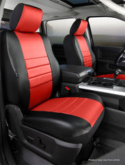 FIA LeatherLite Custom Seat Cover, Front Bucket Seats, Black/Red SL68-40RED