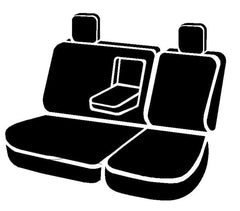 FIA Seat Protector Custom Seat Cover, 40/60 Split Seat, Gray SP82-89GRAY