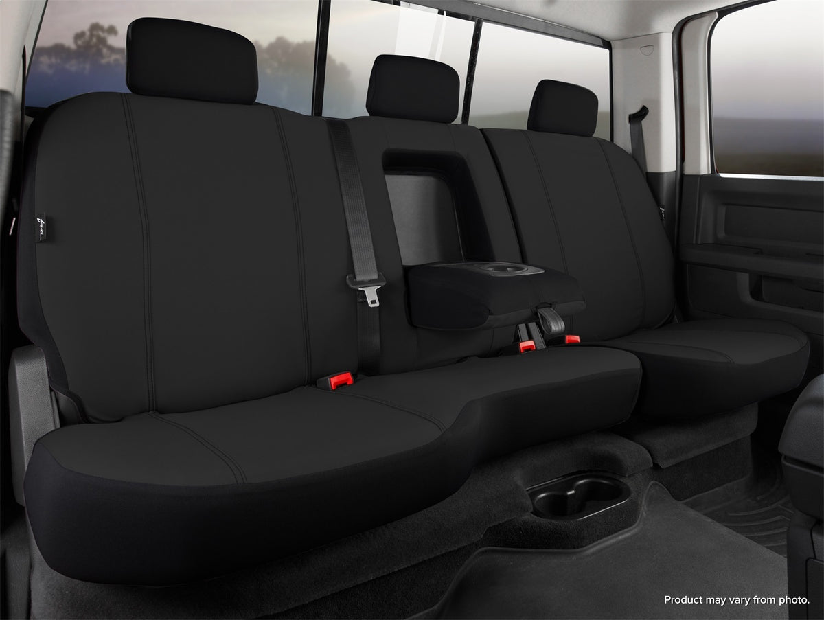 FIA Seat Protector Custom Seat Cover, 40/60 Split Seat, Black SP82-90BLACK