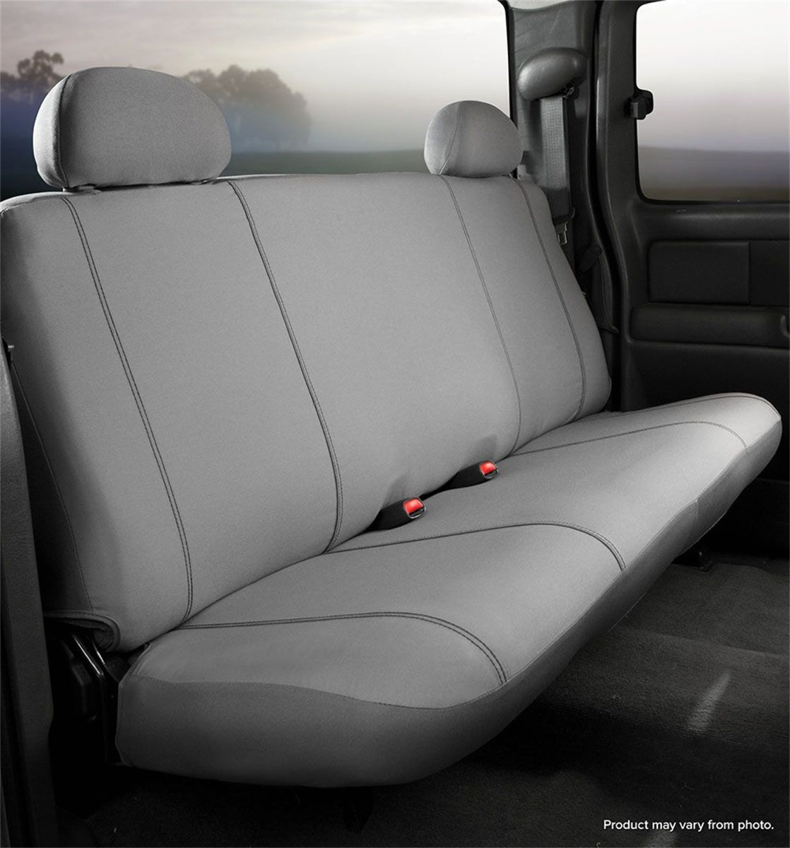 FIA Seat Protector Custom Seat Cover, Rear Bench Seat, Gray SP85-14GRAY