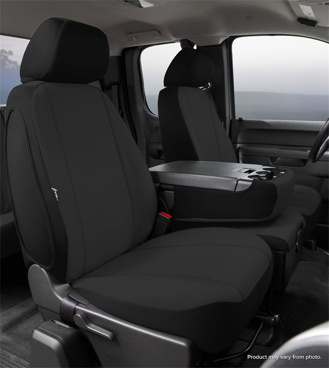 FIA Seat Protector Custom Seat Cover, 40/20/40 Split Seat, Black SP89-58BLACK