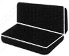 Fia TR42-2 GRAY TR Rear Bench Seat Cover Gray