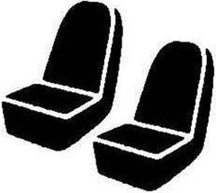 Fia TR43 BLACK TR Front Low Back Bucket Seat Cover Black