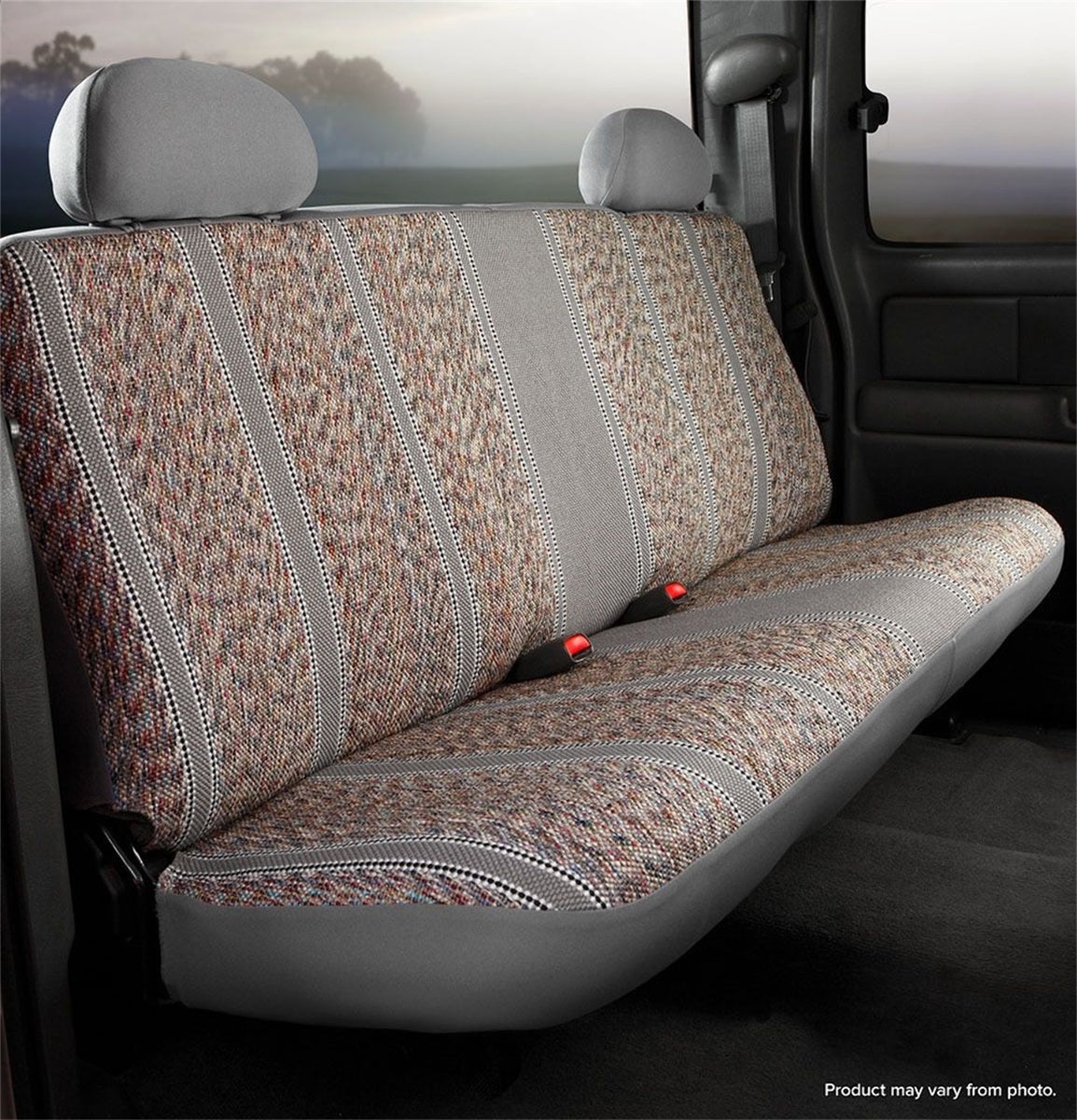 FIA Wrangler Custom Seat Cover, Rear Bench Seat, Gray TR45-14GRAY