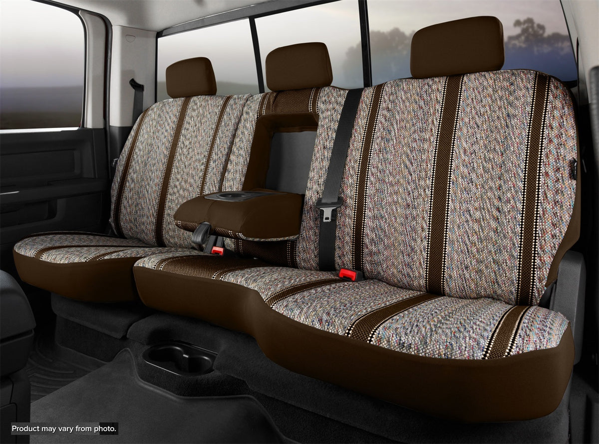FIA Wrangler Custom Seat Cover, 60/40 Split Seat, Brown TR45-1BROWN