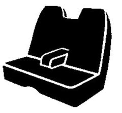 Fia TR48-1 NAVY TR Front Bench Seat Cover Navy