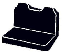 Fia TR49-2 GRAY TR Front Bench Seat Cover Gray