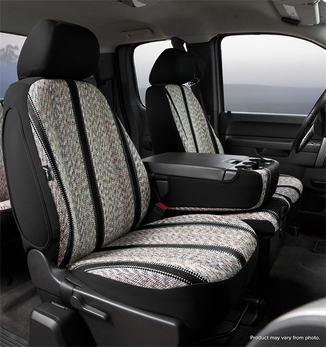 FIA Wrangler Custom Seat Cover, 40/20/40 Split Seat, Black TR49-58BLACK