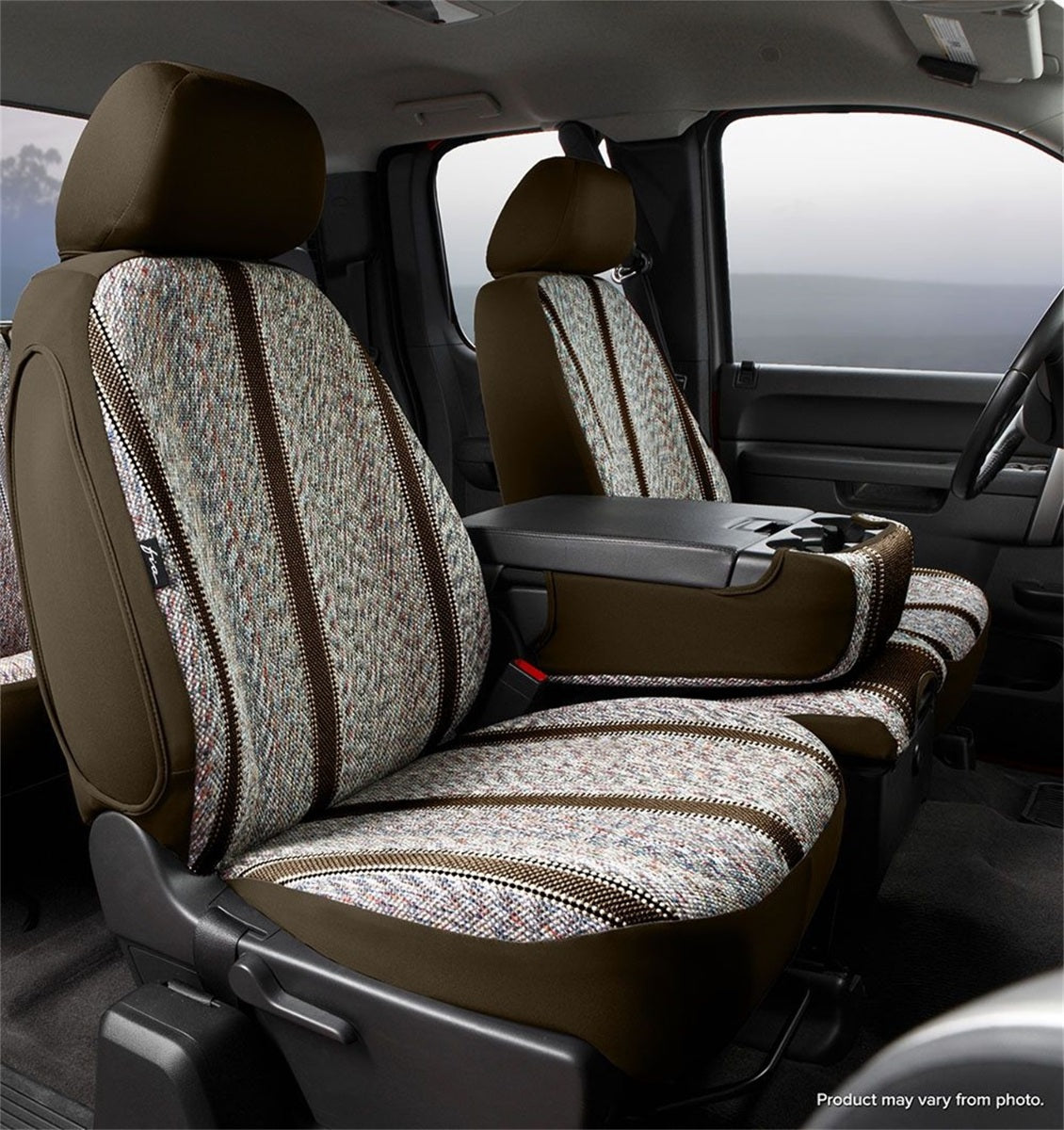 FIA Wrangler Custom Seat Cover, 40/20/40 Split Seat, Brown TR49-58BROWN