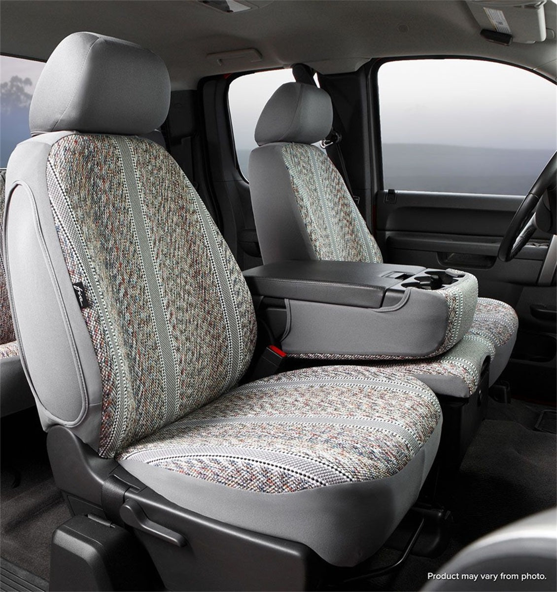 FIA Wrangler Custom Seat Cover, 40/20/40 Split Seat, Gray TR49-58GRAY