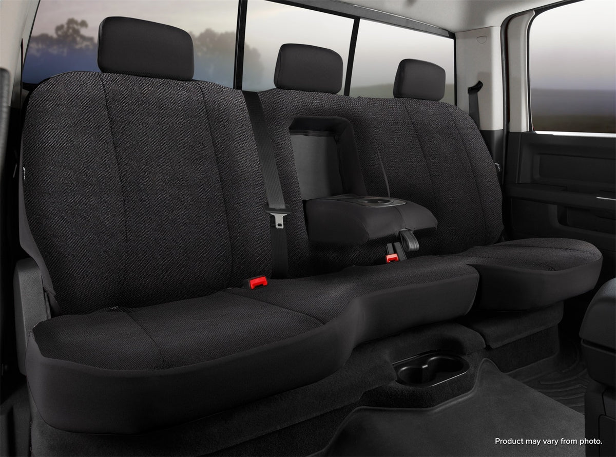 FIA Wrangler Solid Custom Seat Cover, 40/60 Split Seat, Black TRS42-90BLACK