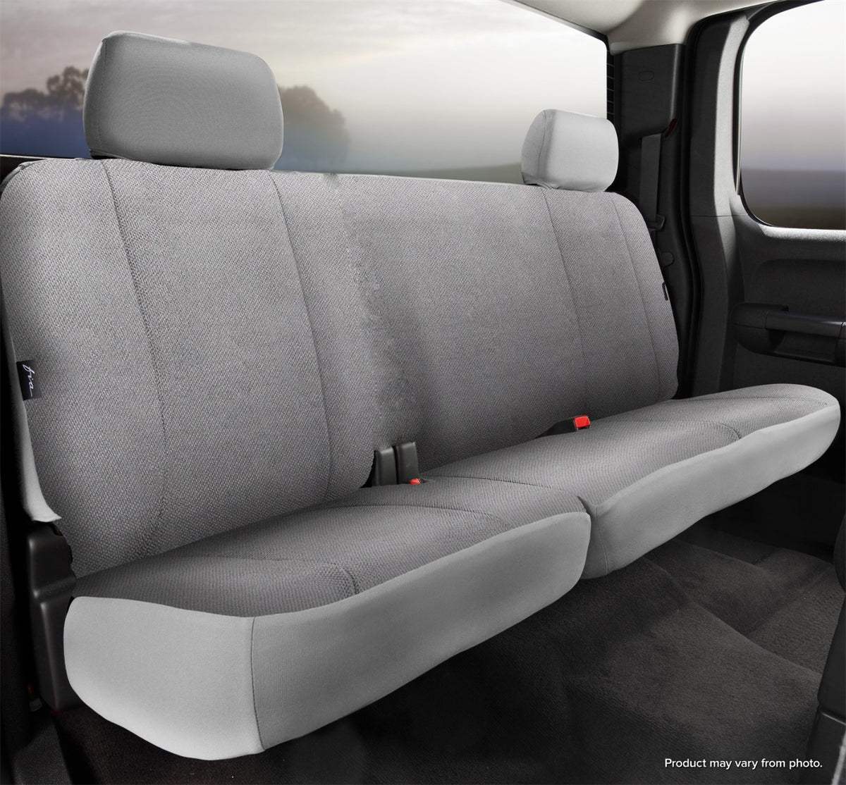 FIA Wrangler Solid Custom Seat Cover, Rear 60/40 Split Cushion, Gray TRS45-3GRAY