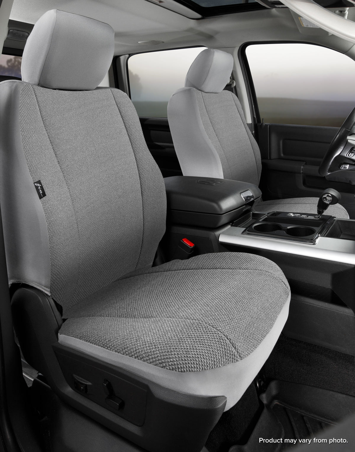 FIA Wrangler Solid Custom Seat Cover, Bucket Seats, Gray TRS47-69GRAY