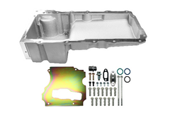 FiTech 130001 Plus LS Swap Oil Pan Standard Profile Satin 6.00L w/Filter Capacity
