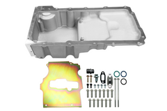 FiTech 130002 Plus LS Swap Oil Pan Medium Profile Satin 6.25L w/Filter Capacity
