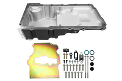 FiTech 130203 Plus LS Swap Oil Pan Ultra Low Profile Black 6.10L w/Filter Capacity