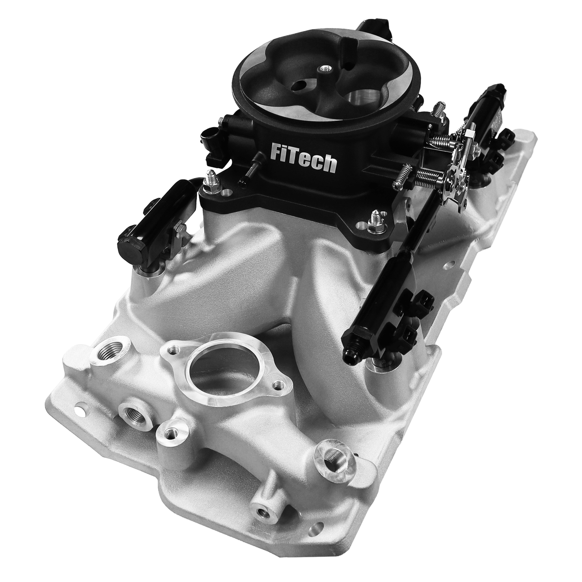 FiTech 30-12-411 Ultra Port 1000 HP Chevy Small Block Port EFI System Uni Black