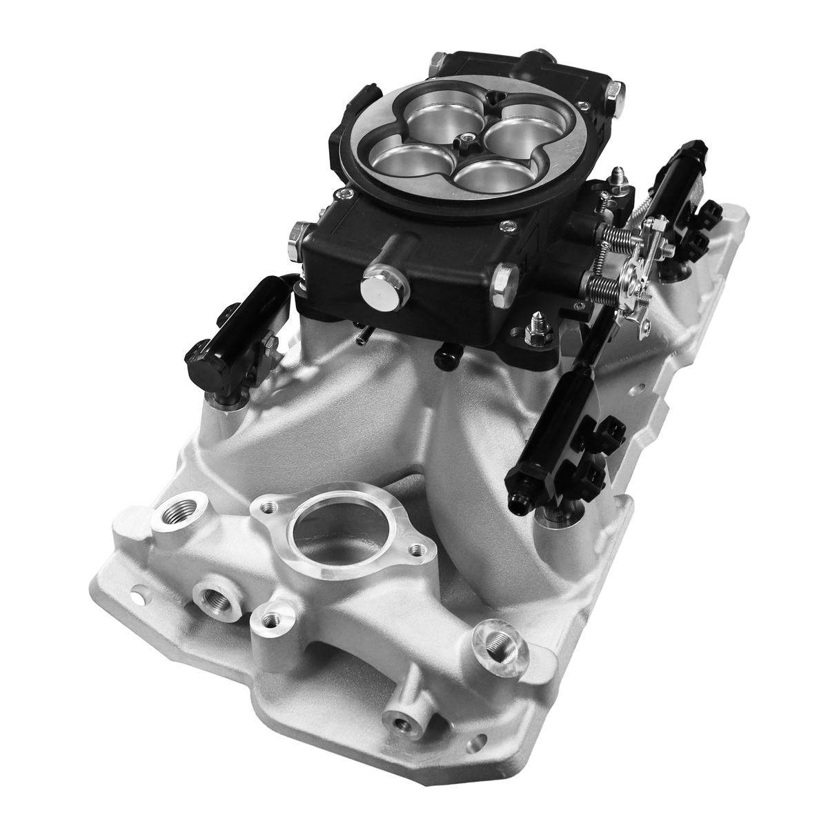 FiTech 30-12-415 Ultra Port 1000 HP Chevy Small Block Port EFI System Classic Black