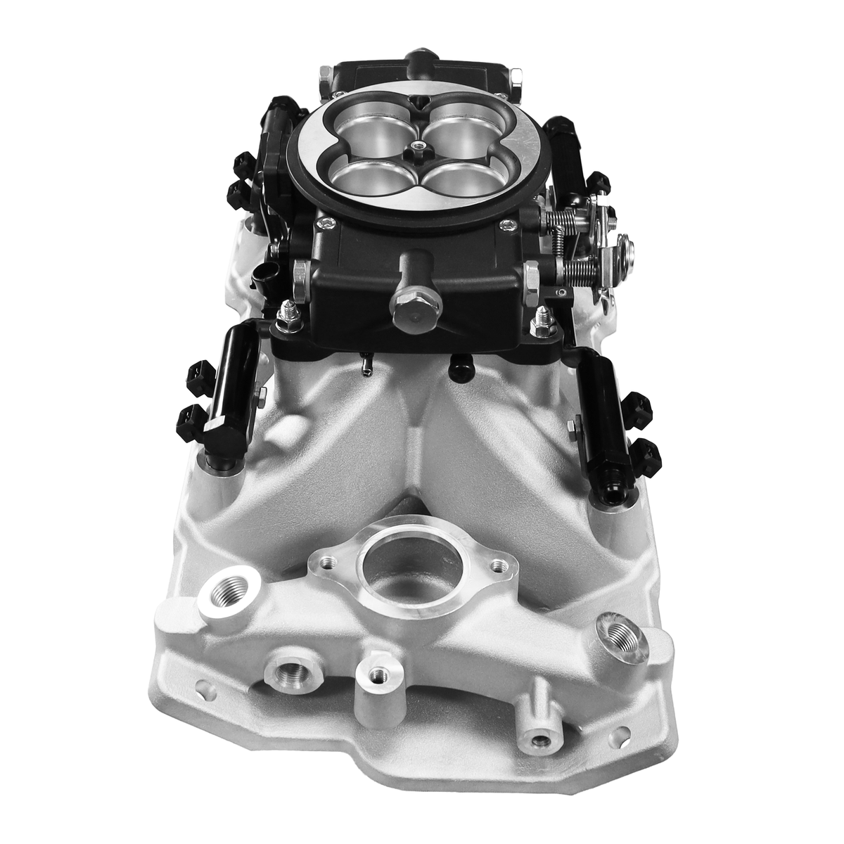 FiTech 30-12-515 Ultra Port 500 HP Chevy Small Block Port EFI System Classic Black