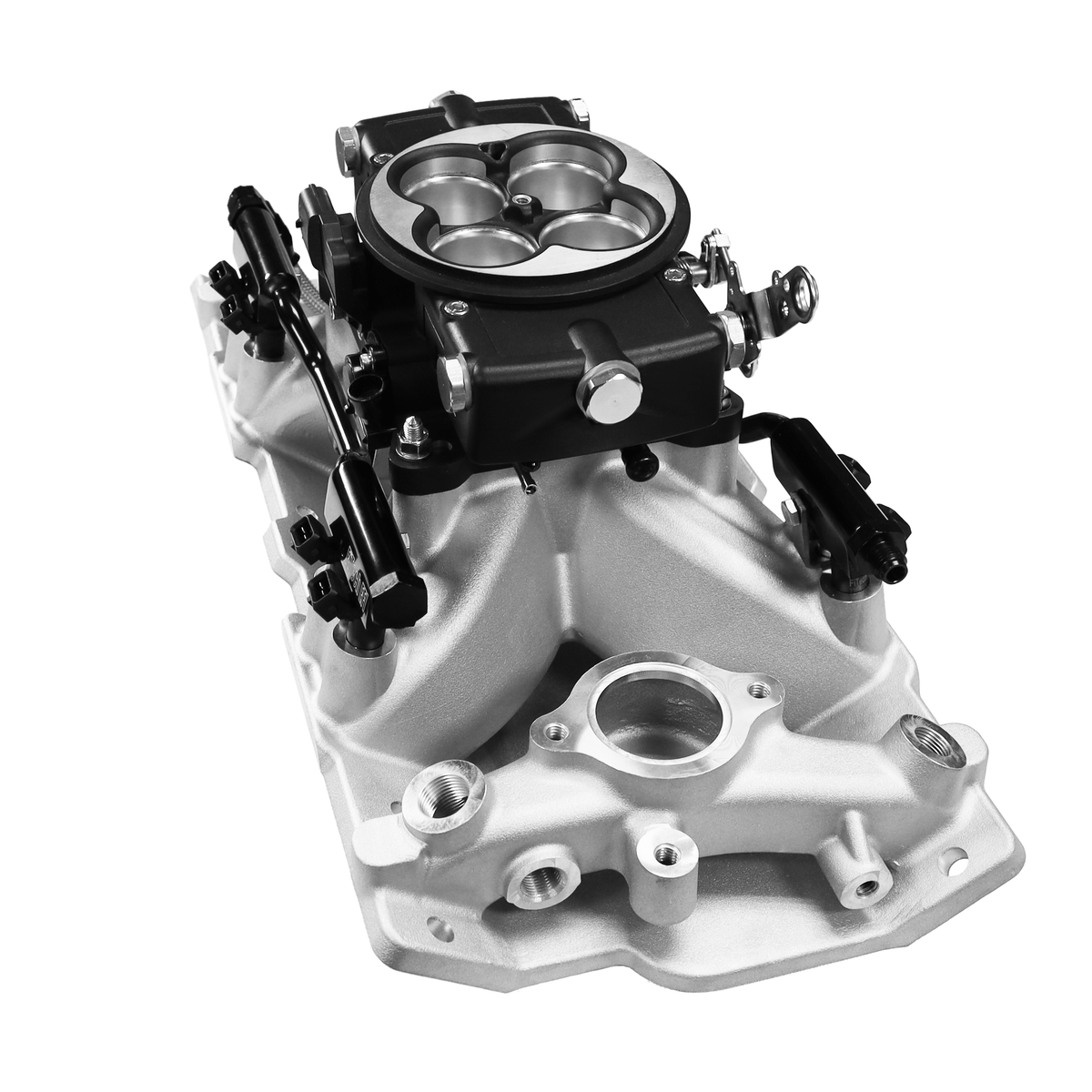 FiTech 30-12-615 Ultra Port 750 HP Chevy Small Block Port EFI System Classic Black