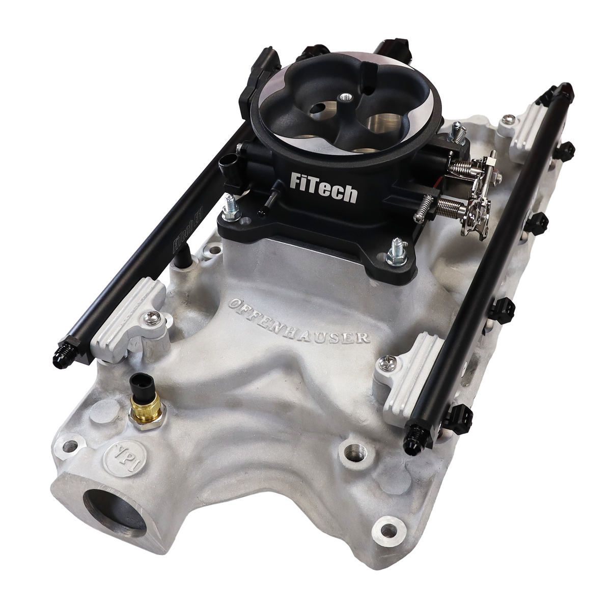 FiTech 30-18-411 Ultra Port 1000 HP Ford 351W Offenhauser VPI  Port EFI System Uni Black