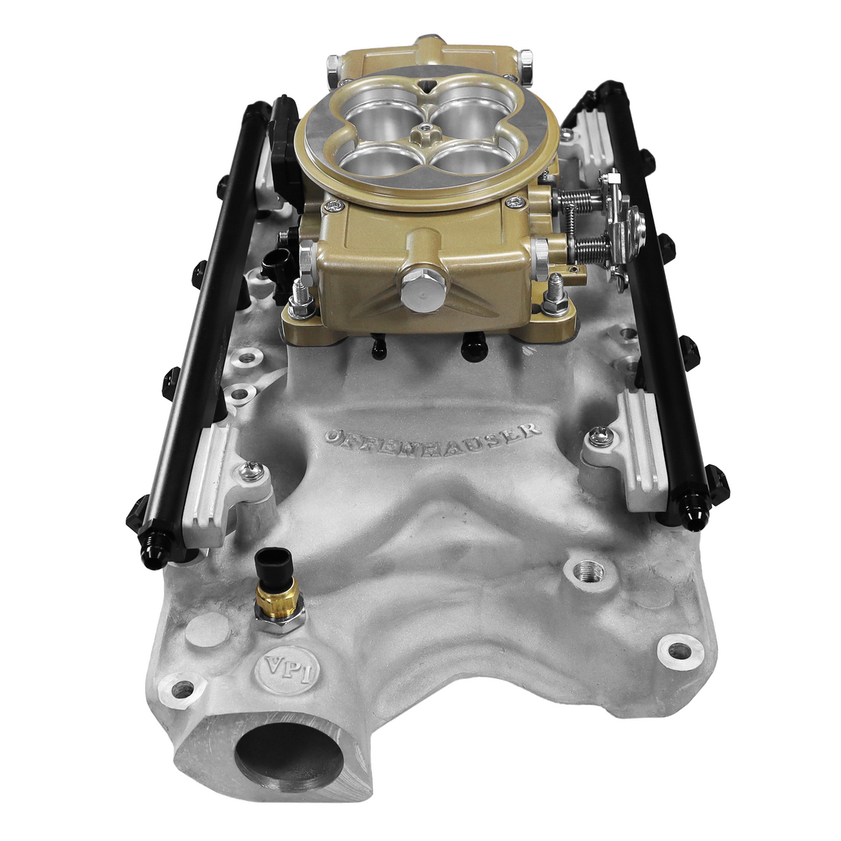 FiTech 30-18-414 Ultra Port 1000 HP Ford 351W Offenhauser VPI  Port EFI System Classic Gold