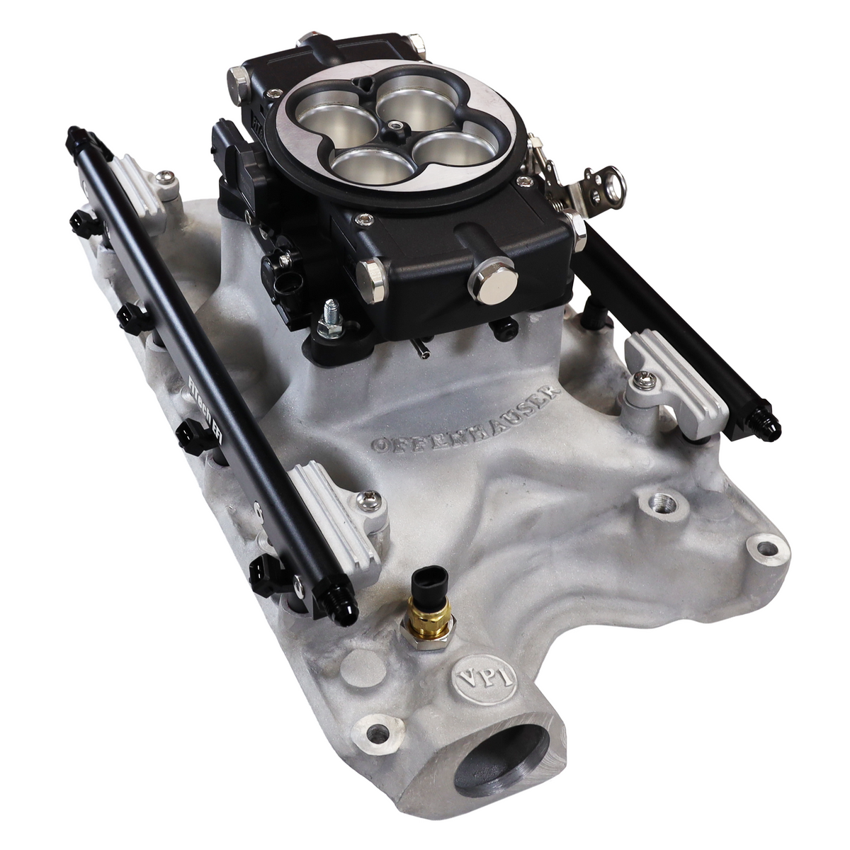 FiTech 30-18-415 Ultra Port 1000 HP Ford 351W Offenhauser VPI  Port EFI System  Classic Black