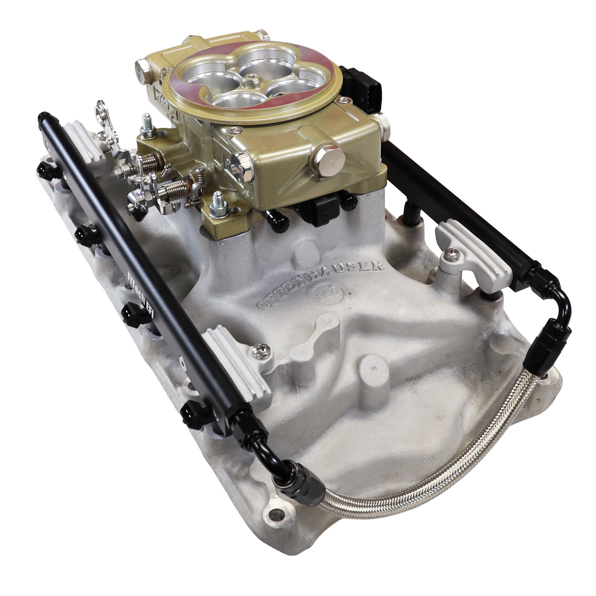 FiTech 30-18-514 Ultra Port 500 HP Ford 351W Offenhauser VPI  Port EFI System Classic Gold