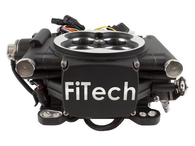 FiTech 30002 Go EFI 4 Series Self-Tuning Throttle-Body EFI System Kit (Matte Black, 600 HP)