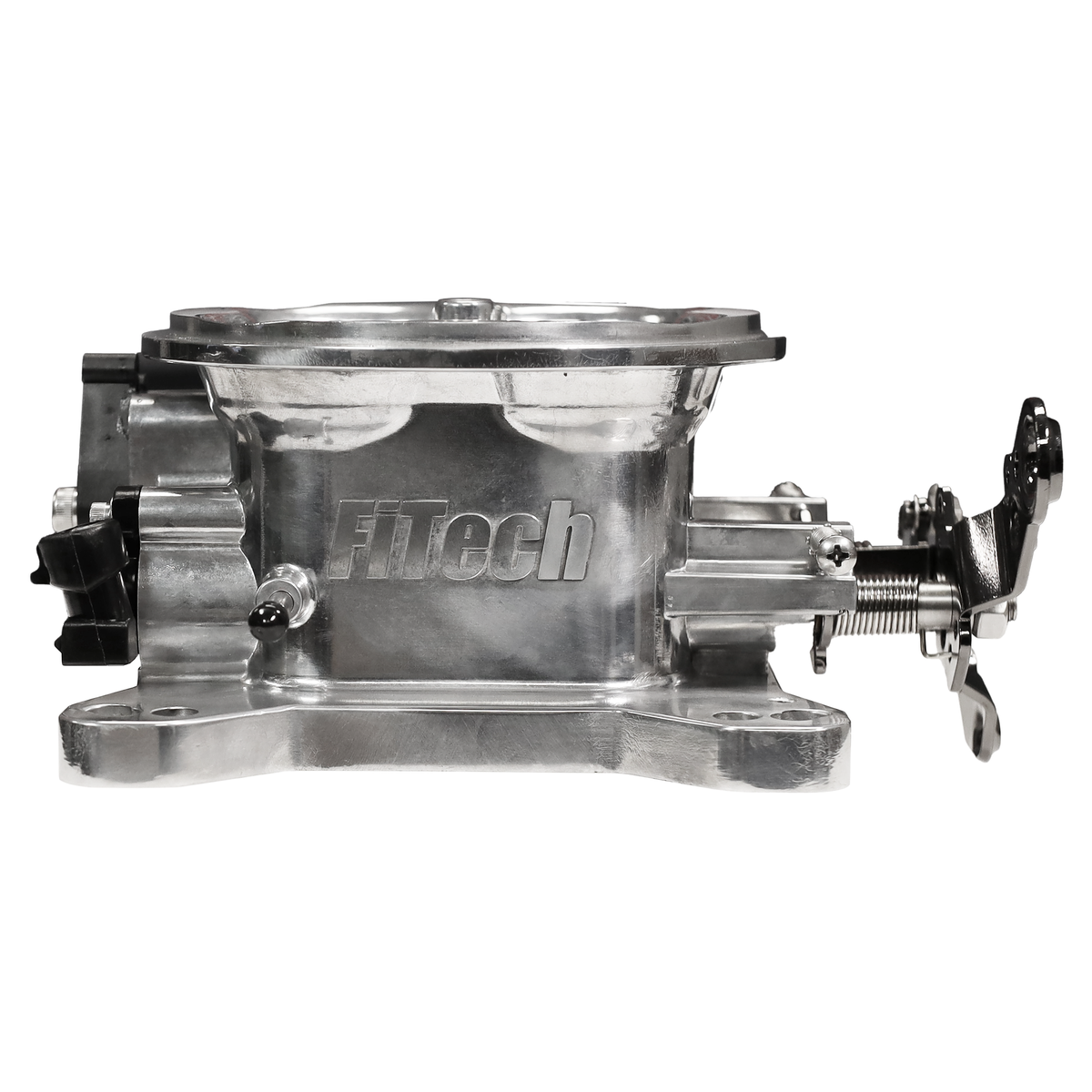 FiTech 30033 Universal 4150 4BBL Throttle Body Brilliant finish  MAP sensor