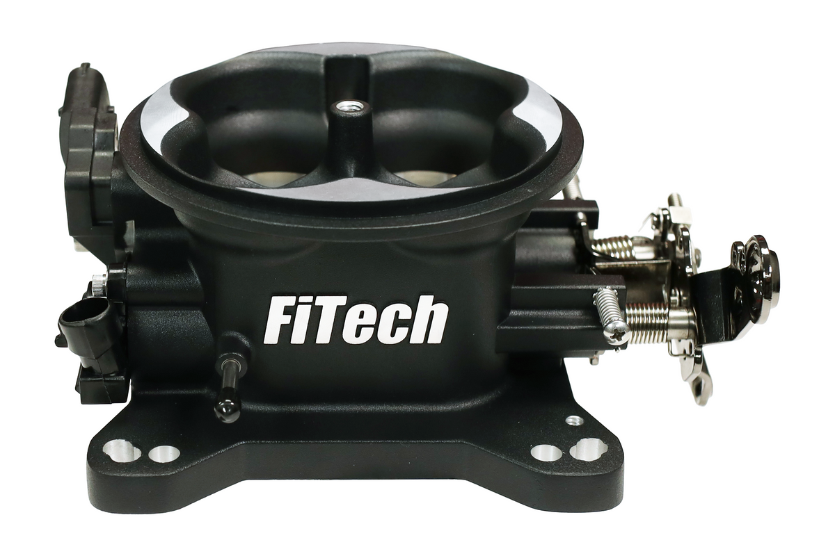 FiTech 30034 Universal 4150 4BBL Throttle Body Black finish TMAP Sensor