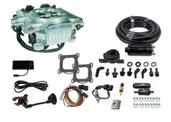 FiTech 31006 Go EFI 4 600 HP Power Adder Bright Alum EFI Sys w/ Inline Fuel Delivery Master