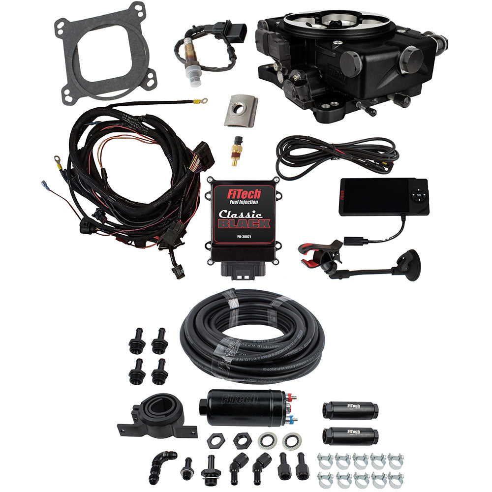 FiTech 31021 Go EFI Classic Black 650 HP EFI System Master Kit