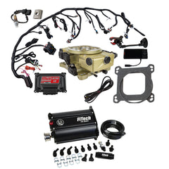 FiTech 35271 Retro LS 650 HP Classic Gold EFI System With Force Fuel Delivery Master Kit