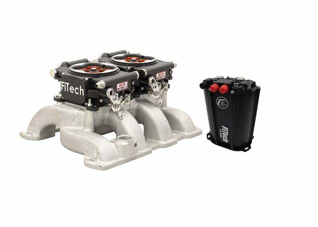 FiTech 35464 Go EFI 2x4 1200 HP Matte Black EFI System - Dual Pump Force Fuel Delivery Master