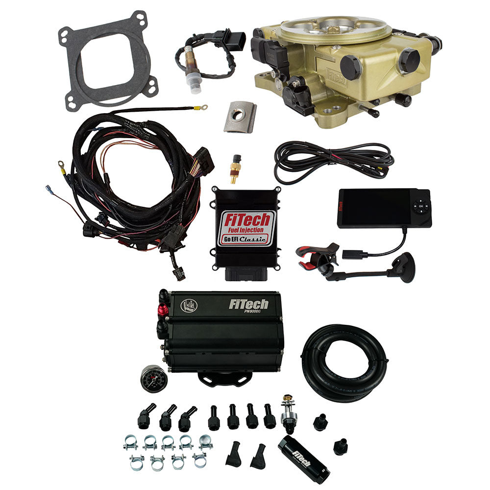 FiTech 35520 Go EFI Classic Gold 650 HP EFI System Master Kit