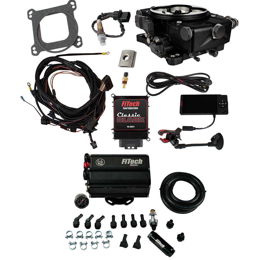 FiTech 35521 Go EFI Classic Black 650 HP EFI System Master Kit