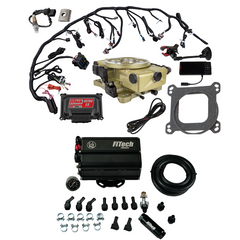 FiTech 35571 Retro LS 650 HP Classic Gold EFI System Master Kit