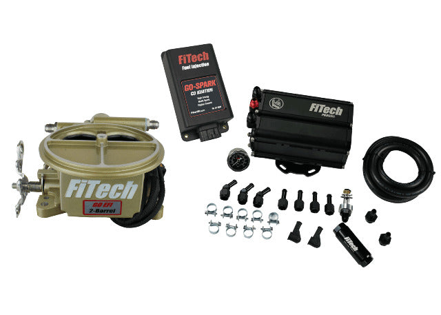 FiTech 35591 Go EFI 2 Barrel 400 HP Classic Gold EFI System