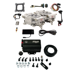 FiTech 35661 Go EFI 2x4 625 HP Bright Aluminum EFI System Master Kit
