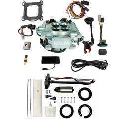 FiTech 36106 Go EFI 4 600 HP Power Adder Bright Aluminum EFI System Master Kit