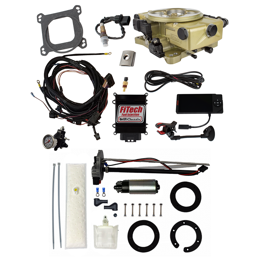 FiTech 36120 Go EFI Classic Gold 650 HP EFI System Master Kit